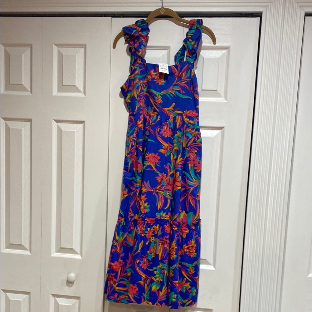 J. Crew Blue Floral Dress